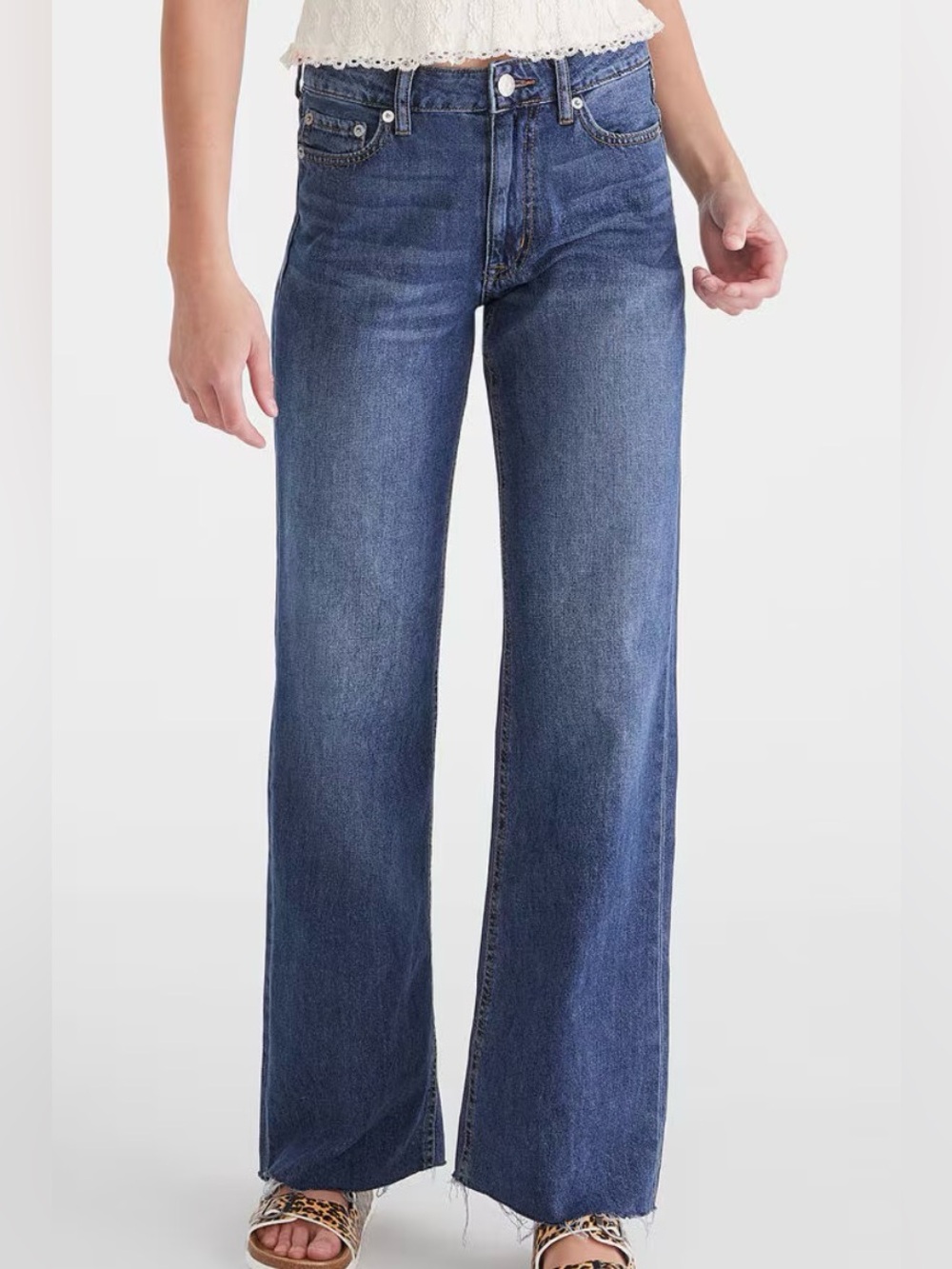 🌸AEROPOSTALE WIDE LEG HIGH RISE BAGGY JEANS SIZE 8R🌸